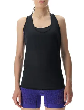 Running Exceleration Aernet Sleeveless T-shirt Black / Iron M Women - Uyn - FashionsVida