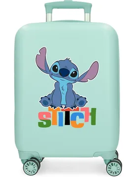 Maleta de cabina aloha stitch con capacidad de 28l en turquesa - Disney - FashionsVida