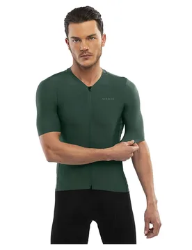 Maglia A Maniche Corte Srx Pro Dauphiné Green - Siroko - FashionsVida