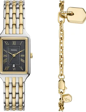 Set de reloj de mujer raquel de acero - Fossil - FashionsVida