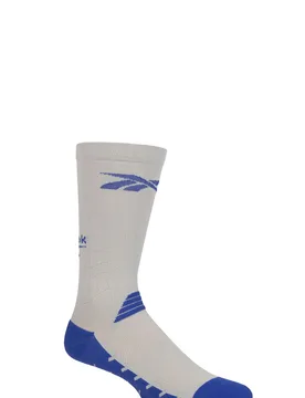 Mens and Women's 1 Pair Technical Recycled Crew Technical Fitness Socks Grey 2.5-3.5 UK - Grey - Size: 2.5-3.5 UK - Reebok - FashionsVida