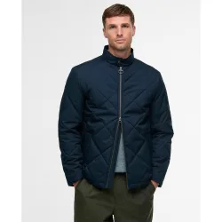 Chaqueta de hombre lisa acolchada