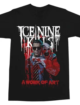 T-Shirt - A Work Of Art Spencer - S bis 4XL - Größe XXL - schwarz - Lizenziertes Merchandise! - Unisex - unisex - Ice Nine Kills - FashionsVida