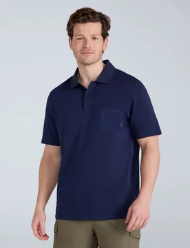 Icon Mens Pique Polo Shirt - Navy - Navy - Size: XS - Animal - FashionsVida
