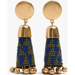Pendientes con cuentas decorativas y abalorios