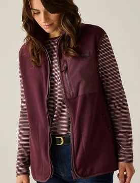 Women's Lightweight Frankie Bodywarmer in Plum Size: 10 - Plum - Size: 10 - Regatta - FashionsVida
