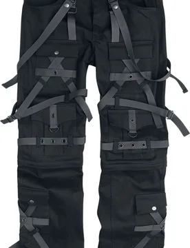 Gothic Stoffhose - Cairo Pant Mens Black - W34L34 bis W38L34 - für Männer - Größe W38L34 - schwarz - Männer - male - Chemical Black - FashionsVida