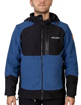 Waterstop Fleece 562-ws-3 Jacket Navy / Black 4XL Men - Graff - FashionsVida