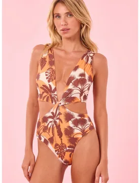 Bañador de mujer trikini estampado con relleno - Blueman - FashionsVida