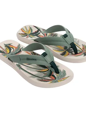 Urban Graphics Flip Flops Beige / Green / Yellow UK 10 Men - Ipanema - FashionsVida