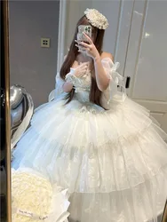 Gentle and elegant light luxury wedding birthday dress