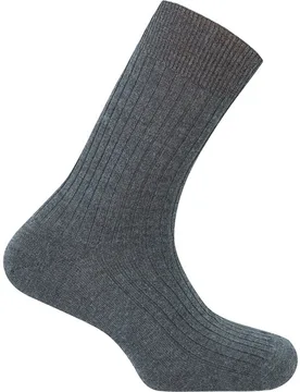 Calcetines de hombre 100% lana de canalé. Hecho en España - Punto Blanco - FashionsVida