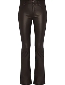 Pantalón de campana de mujer Bootcut Tailorless 100% piel - 7 For All Mankind - FashionsVida