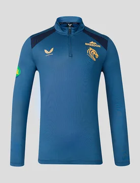 Leicester Tigers Men's 2026/27 Training Quarter Zip Top - Blue BLUE M male - Castore - FashionsVida