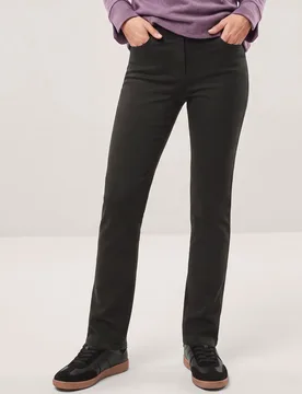 In-1-Extraglatt-Thermohose, Regular Fit#normale Größen#Kurzgrößen#Langgrößen, Farbe Schwarz, 42, weiches Thermofutter bügelfrei Damen - Walbusch - FashionsVida