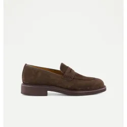 Mocasines de hombre de piel con antifaz
