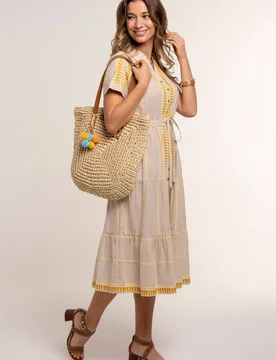 Women's PALMIRA DRESS Size: 20 - Multicolor - Size: 20 - Brakeburn - FashionsVida