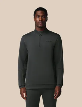 Men’s Flex Long Sleeve Quarter Zip Sweatshirt - Gunmetal GUNMETAL M male - Castore - FashionsVida