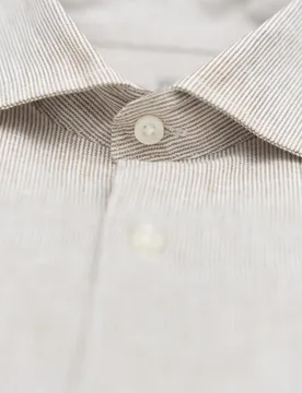 Camisa de hombre slim de manga larga con estampado de rayas - Makarthy - FashionsVida