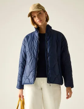 Women's Carlotte Lightweight Quilted Jacket in Mid Navy Size: 10 - Mid Navy - Size: 10 - Regatta - FashionsVida