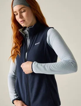 Women's Sweetness II Fleece Gilet in Mid Navy Size: 10 - Mid Navy - Size: 10 - Regatta - FashionsVida