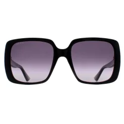 Women's Square Black Grey Gradient GG0632S Sunglasses - Black - Size: One Size