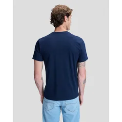 Regular Patch Logo Short Sve Tee Navy Größe 4XL male