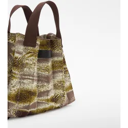 Shopper de mujer mediano plisado con asas