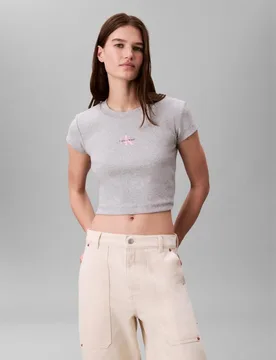 Camiseta Mujer Monogram - Calvin Klein Jeans - FashionsVida