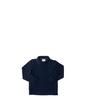 Polo maniche lunghe BLU SCURO 16A - Sun68 - FashionsVida