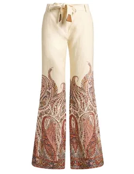 Pantalones Mujer Marfil 2 Mujer - Zimmermann - FashionsVida