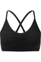 Ruched Womens Medium Impact Sports Bra - - Size: XL