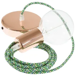 Cables Suspension Luminaire Rx05 Pixel 50 Cm Green / Copper One Size
