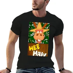 Hee Haw T-Shirt Basic Solid Color Short Sleeve T-Shirt