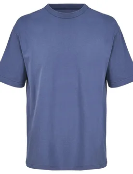 Mens Boxy Organic Oversized T-Shirt (Denim) - Blue - Size X-Large - SOLS - FashionsVida