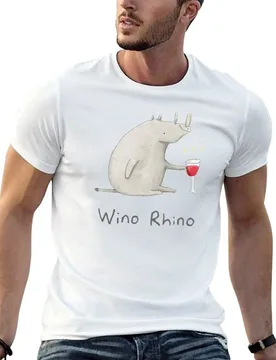 Wino Rhino T-Shirt Stylish Graphic Short Sleeve Top - Aliexpress - FashionsVida