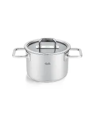 Kochtopf mit Glasdeckel VISEO PRO 16cm/1,9l Edelstahl argento