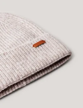 Gorro de mujer canalé con logo - Pepe Jeans - FashionsVida