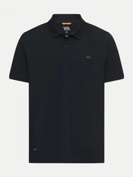 Poloshirt mit Kontrastdetails Schwarz L
