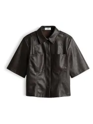 Camicia-blusa effetto pelle FELEATHER marrone 40