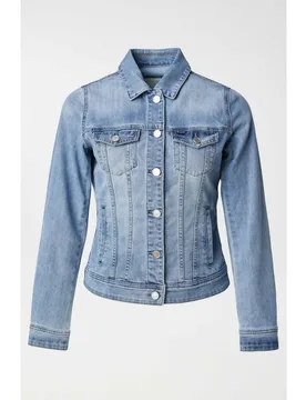 Cazadora vaquera de mujer slim fit - Salsa Jeans - FashionsVida