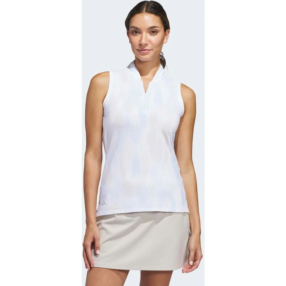 Polo De Mujer Ultimate365 Tour Printed Sleeveless - Adidas - FashionsVida