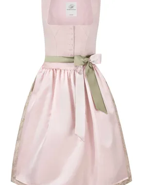 Dirndl Sunja (rosa, Gr. 48) von Heimatgwand für Damen, Mieder: 100% Baumwolle, Rock: 100% Polyester - Stockerpoint - FashionsVida