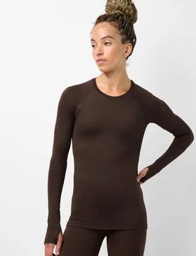 Textured Seamless Top Dark Brown female - Sweaty betty - FashionsVida
