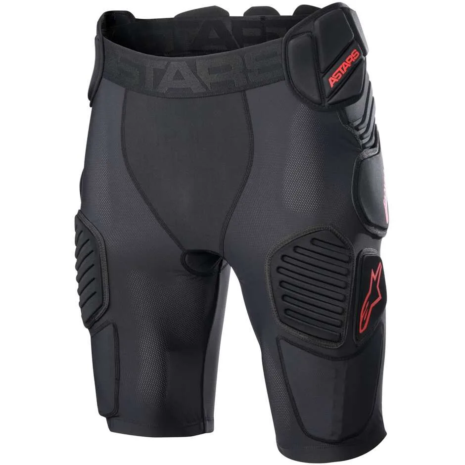 Pantaloncini Protettivi BIONIC PRO Nero Rosso taglia L - Alpinestars - FashionsVida