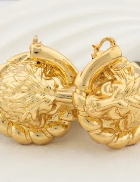 Gold Color Earrings for Women Jewelry Fashion Dubai Africa Bold Earrings Daily Wear Luxury Party Wedding Jewellery Accessary - Aliexpress - FashionsVida