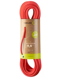 Corde d'escalade - Eagle Lite Eco Dry 9,5Mm Neon Coral - Taille 80 m - Rouge