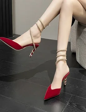Women's Shoes Luxury Rhinestone Pointed High Heels Summer Sandals for Women Fashion Banquet Wedding Shoes Designer Shoes Zapatos - Aliexpress - FashionsVida