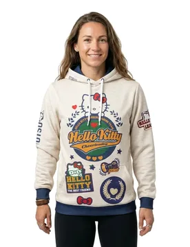 Hello Kitty Cheerleading Sweatshirt Beige 3XS Women - OTSO - FashionsVida