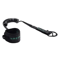 Leash De Surf Coiled Ankle Black One Size unisex